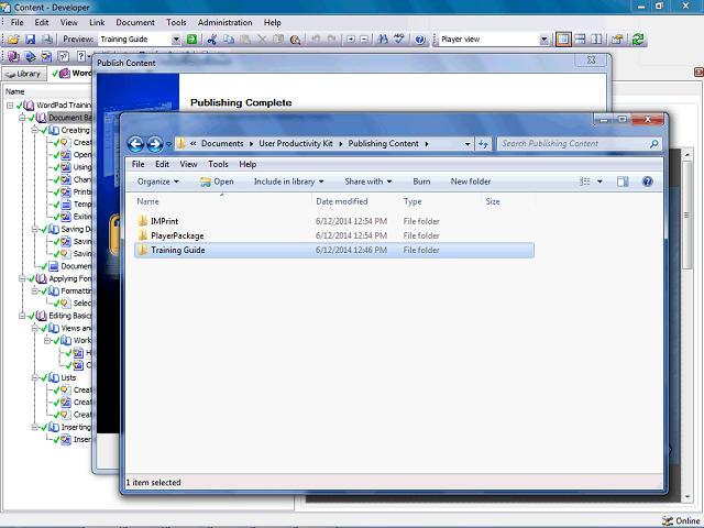Screen image of this step