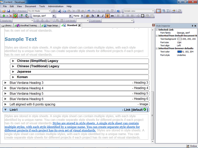 Screen image of this step