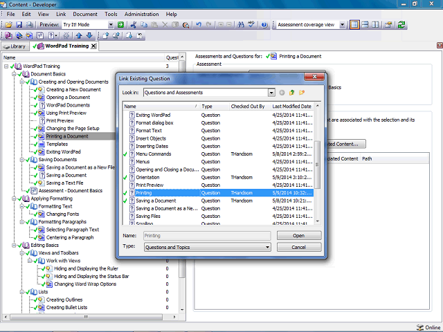Screen image of this step