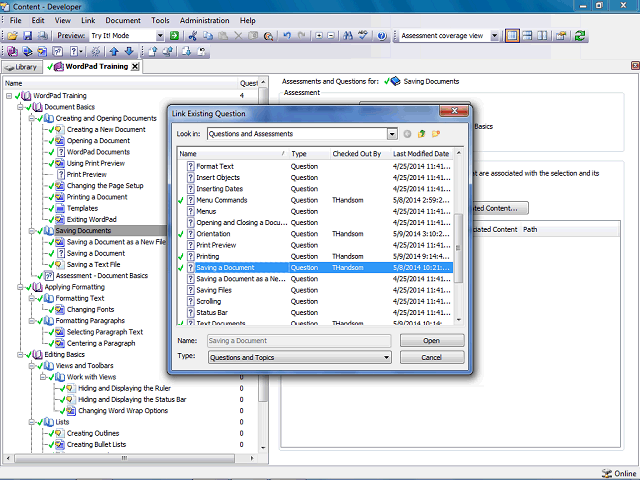 Screen image of this step