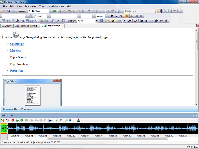 Screen image of this step