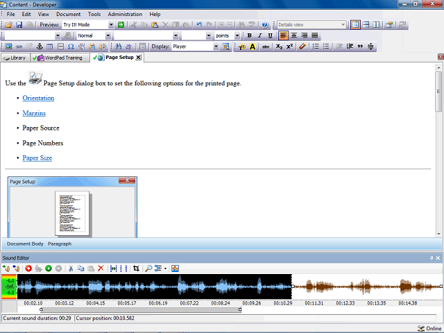 Screen image of this step