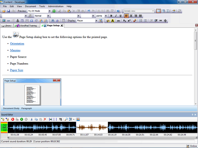 Screen image of this step