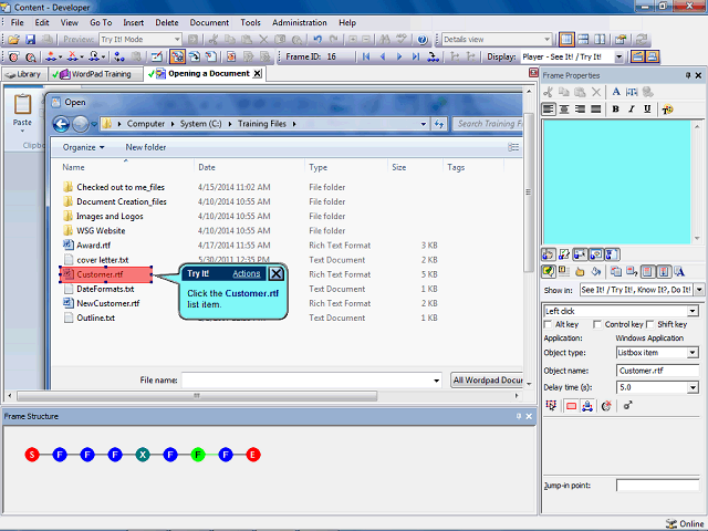 Screen image of this step
