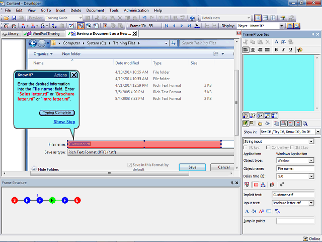 Screen image of this step