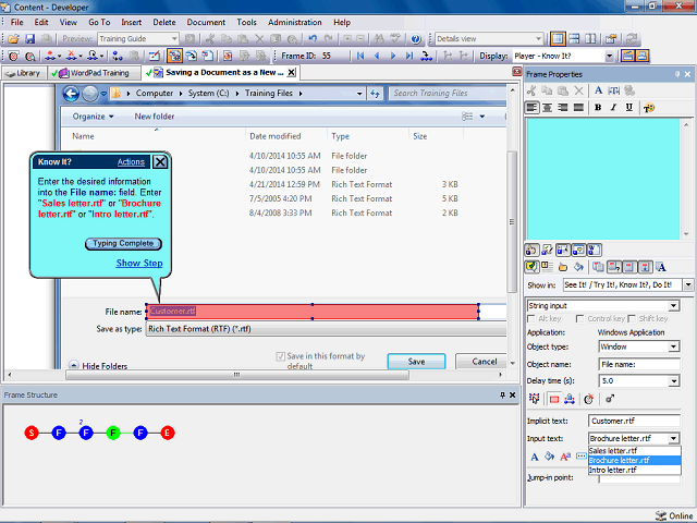 Screen image of this step