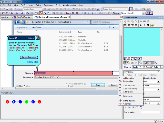 Screen image of this step