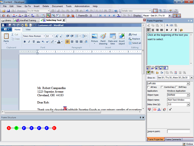 Screen image of this step