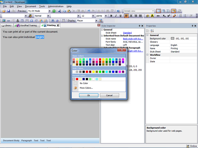 Screen image of this step
