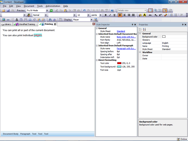 Screen image of this step