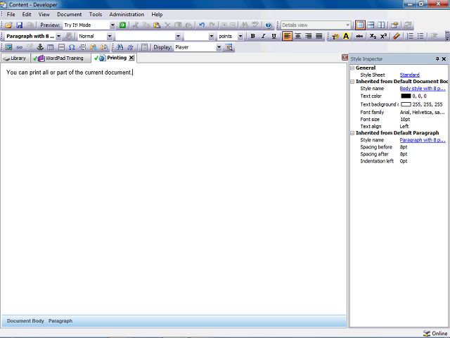 Screen image of this step