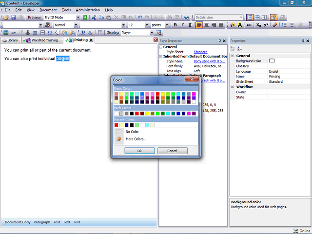 Screen image of this step