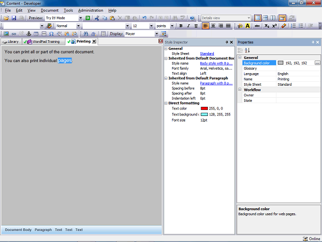 Screen image of this step