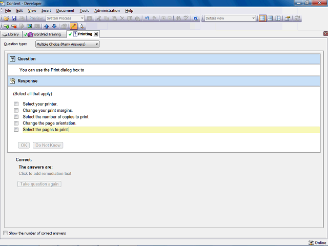 Screen image of this step