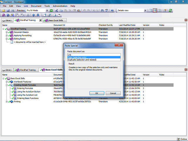 Screen image of this step