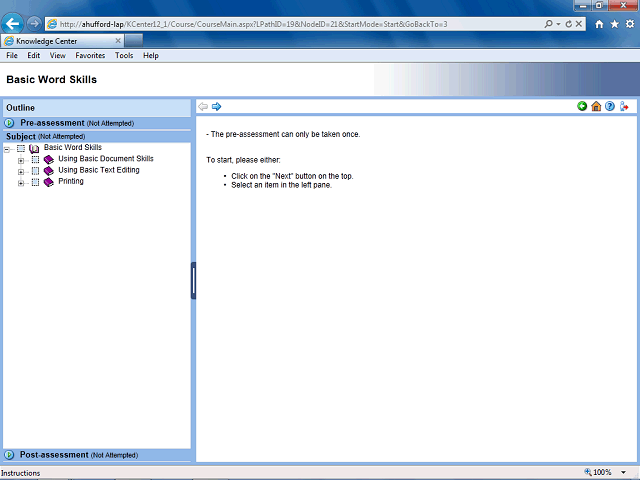 Screen image of this step