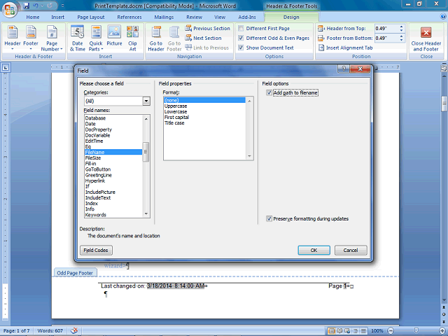 Screen image of this step