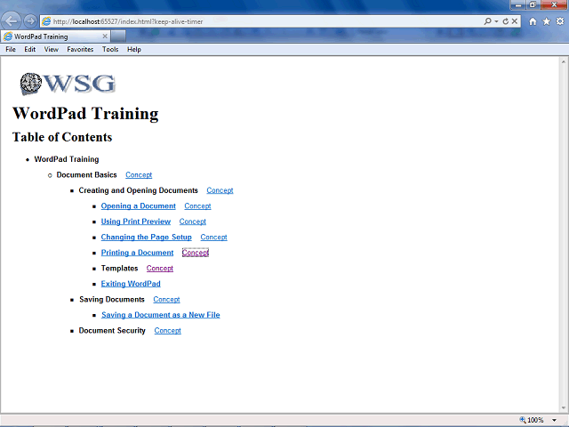 Screen image of this step
