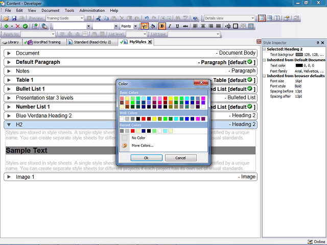 Screen image of this step