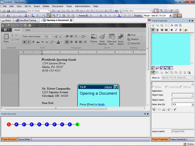 Screen image of this step