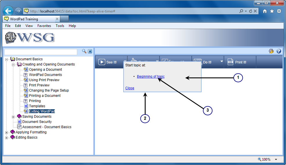 The jumpins.jpg graphic shows customizations to the Jump-in dialog box. Customizations include the thin border around the dialog box, the background color of the dialog box and the color of the hyperlink,