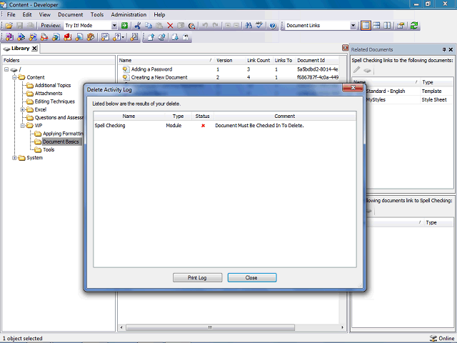 Screen image of this step