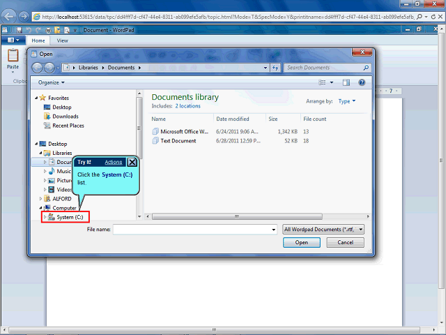 Screen image of this step