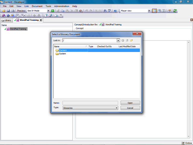 Screen image of this step