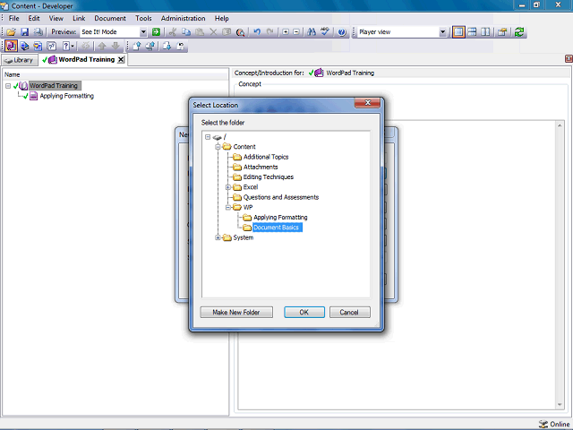 Screen image of this step
