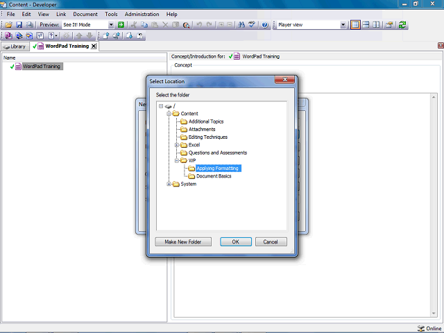 Screen image of this step