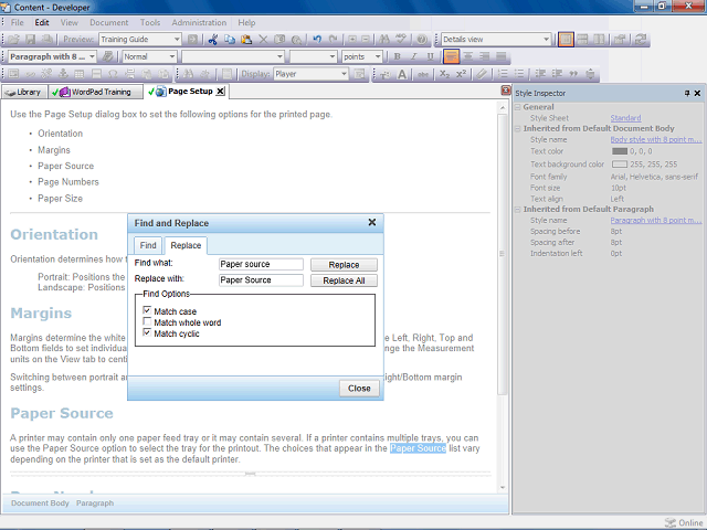Screen image of this step