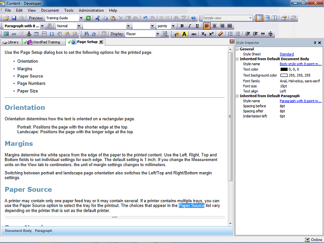 Screen image of this step