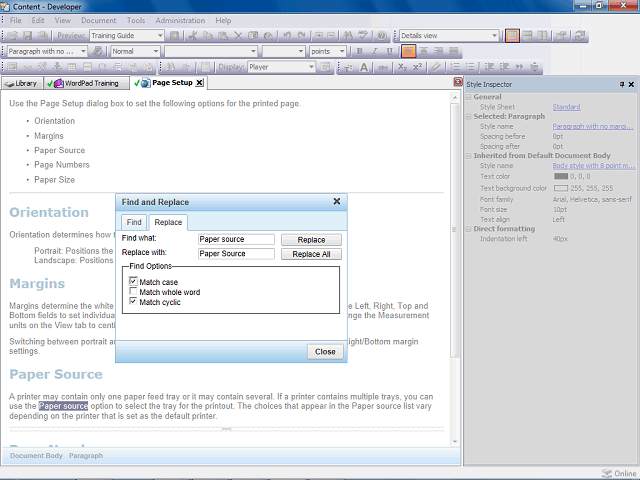 Screen image of this step