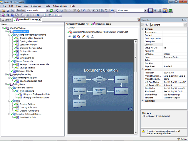 Screen image of this step