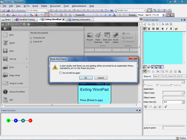 Screen image of this step