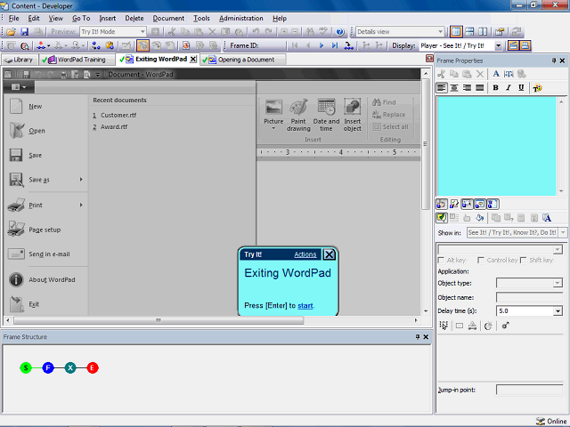 Screen image of this step