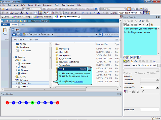 Screen image of this step