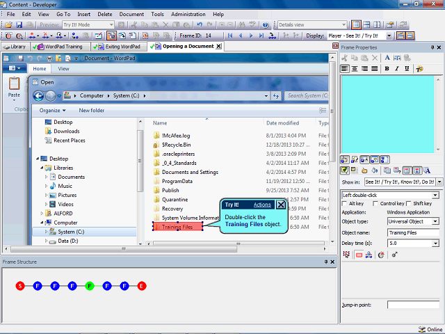 Screen image of this step