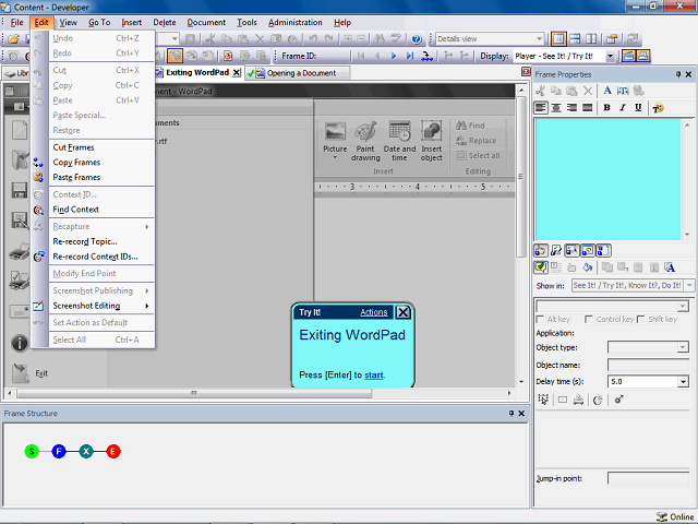 Screen image of this step