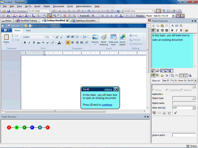 Screen image of this step
