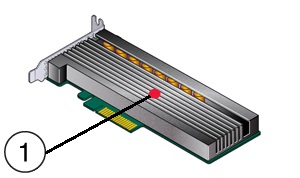 image:Image showing Oracle F320 Flash Card temperature sensor                         location
