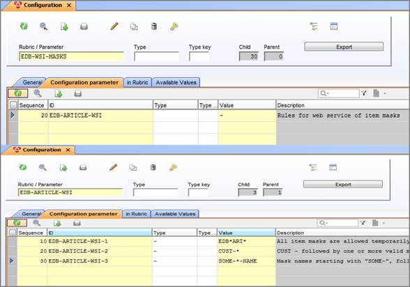 Configuration Parameters