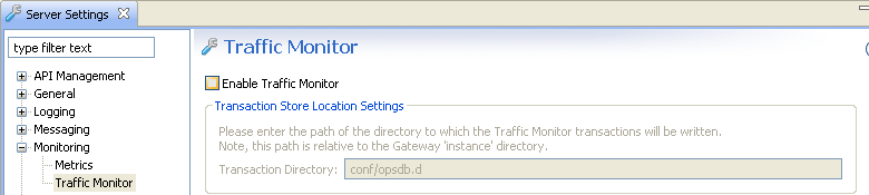 Disable traffic monitoring