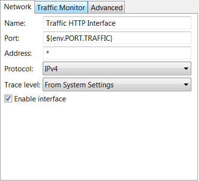 Configure API Gateway traffic port