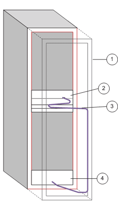 Routing a cable same rack (Controller to Drive Enclosure)