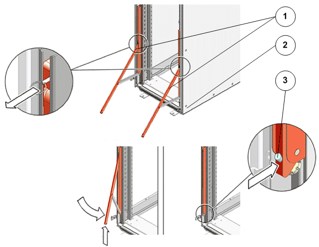 Retract anti-tilt legs