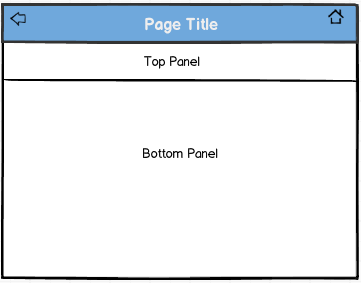 page application header medium large form factor