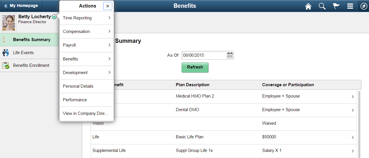 Related Actions are used for the secondary actions to enable quick navigation