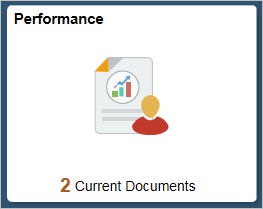 Example of employee tile for performance