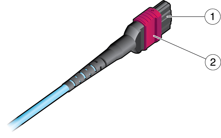 image:The illustration shows the PrizmMT cable and connector